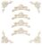 Wooden Carved Onlay Applique 8pcs Openwork Corner Flower Decorative Cabinet Diagonal Wood Chip Embossed Patchwork Carved Cabinet Door Wooden Flower A4pcs + B4pcs