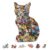 Wooden Cat Puzzle Irregular Shape Jigsaw Puzzle DIY Gift for Adults (M)