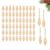 Wooden Christmas Bulbs, Unfinished Wood Light Bulb Ornaments for DIY Crafts, Painting Projects, Christmas Tree Decorations, Home Decor & Holiday Activities，50 PCS