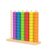 Wooden Color Sorting Stacking, 60 Rings Rainbow Matching Challenge, Two-Player Competitive Tabletop Game with Stand, Educational Brain Teaser for Kids Adults Family Game (Large)