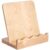 Wooden Cookbook Stand, Solid Wood Recipe Book Holder with Scalloped Ledge, for Reading Cookbooks and Tablets, Modern Kitchen Counter Decor, Display for Living Room and Office