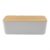 Wooden Cover Cable Management Box For Power Strips And Cords White Plastic Organizer With Ventilation Holes To Wires Keep Desk Tidy And Safe At Home Or Office 30cm Length Storage Solution(white)