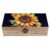 Wooden Decorative Storage Box, Printed Keepsake Box with Lid Snap Closure