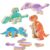 Wooden Dinosaur Blocks, Educational Snap Together Building Toys for Kids