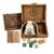 Wooden Divination Dice Set with Box, Tarot Oracle Dice, 10 Piece Set