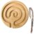 Wooden Finger Labyrinth Breathing Board, Portable Mindfulness Meditation Fidget Tool, Anxiety Relief Toy with Manual and Decorative Rope, Beech Wood Handheld Calm Board