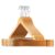 Wooden Hangers – Heavy Duty, Non Slip Wood Hangers for Coats, Jackets, Suits, & Pants – Clothes Hangers for Closet W/Bar and Notches (Natural, 10 Pack)