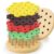 Wooden Hexagon Stacking Activity Panel for Senior Shape Matching Spatial