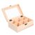 Wooden Jewelry Box with Window and 6 Grid Design for Desktop Home