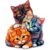 Wooden Jigsaw Puzzles for Adults and Kids, Kittens Unique Shaped Puzzle, Family Game and Creative Wooden Puzzle Gift, Wall Art Decor (Cat, 200PCS)