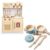 Wooden Kitchen Playset with Utensils & Accessories – Pretend Play Cooking Toy Set for Toddlers & Kids Age 3+