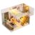 Wooden LED Miniature House Kit DIY Dollhouse Gift