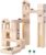 Wooden Marble Run for Kids Ages 4-8, 60 Pieces Wood Building Blocks Toys and Construction Play Set, Marble Track Maze Game STEM Learning Toys Gifts for Boys Girls