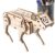 Wooden Mechanical Dog Assembly Toy Science Experiment Kit Voice-Controlled
