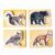 Wooden Montessori Animal Puzzles for Toddlers 2+ Years | Realistic Chunky Woodland Animal Shape Puzzle | Educational Learning Toy – Four-Piece Woodland Creature Puzzles