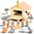 Wooden Nativity Set Montessori Toy for Toddlers 18M+, Pull Along Shape Sorter House, Christian Bible Toys for Kids, Baptism Gifts for Boys Girls, Christening, Baby Dedication & 1st Birthday Gifts