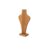 Wooden Necklace Display Bust Stand for Jewelry Countertop Display, walnut S