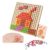 Wooden Pattern Blocks 210 Pieces Geometric Educational Toy with Teaching