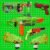 Wooden Peg Board for Nerf Gun Storage Organizer 13 x 13 x 0.31 In – Green