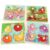 Wooden Peg Puzzles for Toddlers 1-3, Kids’ Educational Preschool Peg Puzzle Toy, Set of 4 Toddler Puzzles – Farm, Dinosaur, Fruit and Marine Animals, Ideal Gift for Ages 1 2 3 Boys and Girls