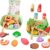 Wooden Play Food Set 38 PCS, Salad Toy for Kid’s Kitchen Ages 2-5