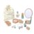 Wooden Pretend Makeup Toy Set for Girls, 15 Piece with Mirror, Comb, Storage Bag, Toddlers Ages 3-5