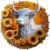 Wooden Puzzle for Adults, Sunflower Highland Cow Wooden Jigsaw Puzzle 200 Piece, Unique Animal Shaped Wooden Puzzles Adults, Fun Challenging Puzzle Gifts for Friends Family Game Home Decor 11.2*9.2in