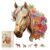 Wooden Puzzle for Adults, Wooden 13.8×12.5in 270pcs Horse Puzzle