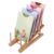 Wooden Puzzle Rack – Five Slot Display Stand Kids Puzzle Storage