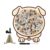 Wooden Puzzles, 115 Piece Cat Dog Silhouette Learning Puzzle Board Game