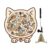 Wooden Puzzles, 115 Piece Cat Dog Silhouette Learning Puzzle Board Game