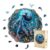 Wooden Puzzles for Adults, Mystic Tentacles Wooden Jigsaw Puzzle, Wood Puzzles Adult, Unique Shaped Octopus Puzzle for Adults, Fun Gifts & Home Decor (M-11.4 * 11.4in – 200 pcs)
