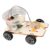Wooden Salt Waters Powered Car Handcraft Science Model Set for Educational Physics Class Learning Experiment Toy Salt Waters Power Car Model