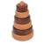 Wooden Stacking Rings for Babies, Montessori Stacker Toys for Toddlers 18+ Months, Educational Learning Sorter and Stacking Tower, Natural Wood Toy for Fine Motor Skills (Circle)