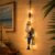 Wooden Starfish & Fish Wall Decor with Warm LED Lights – 23-Inch Handcrafted Coastal Nautical Art with Jute Rope, Ocean Theme Hanging Ornament for Bathroom, Beach House & Entryway (Style-D)