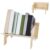Wooden Tabletop Bookshelf Compact Tilted Book Storage Rack for Bedroom Classroom & Office – Space-Saving Desktop Bookcase for Books Documents & Magazines Display