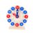 Wooden Teaching Clock for Kids Educational Telling Time with 18 Cards