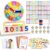 Wooden Teaching Clocks for Kids, Analog Clock Time Learning Activity Toy