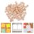 Wooden Thumb Tacks Decorative Push Pins 100pcs, Cork Board