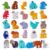Wooden Toddler Puzzles, Montessori Toys ABC Alphabet Puzzle for Kids Ages 3-5, Cute Animal Shape Letters Matching Game, Preschool Learning Educational Toys Gift for Girls Boys 3 4 5 Years Old