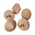 Wooden Top Painting Set, Unfinished Paintable Wood Pieces Set of 5 for Classroom Projects, Family Art Activities, Rounded Peg Handle Design, 4CM Paintable Wood Toy Unfinished Top Classroom