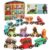 Wooden Train Set 12PCS North American Forest Animal Magnetic Train Set