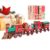 Wooden Train Set, DIY Christmas Train 3D Wooden Puzzle Handmade Traïn Model