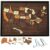 Wooden USA Travel Map Puzzle United States Journey Tracker Maps Pin Board for Us Traveling