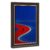 Wood Grain Gold Framed Canvas Wall Art Abstract Blue Red Man Painting