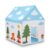Woodland Friends Kids Play Tent House, Bear Fox & Cloud Themed Playhouse with Mesh Window, Indoor Outdoor Pop Up Tent for Boys & Girls