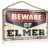 Wood Plaques For Crafts Beware Of Elmer Wooden Sign Bar Signs For Home Decor Wall Hanging Signs(20X30CM)