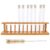 Wood Test Tube Set with Stopper and 10 Hole Rack for Labs