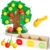 Woodtoe Apple Picking Magnetic Tree Toy, Montessori Toy for Kids Age 3-6