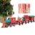 Wood Train Set Retro Mini Painted Handmade 3D Assembly Puzzle